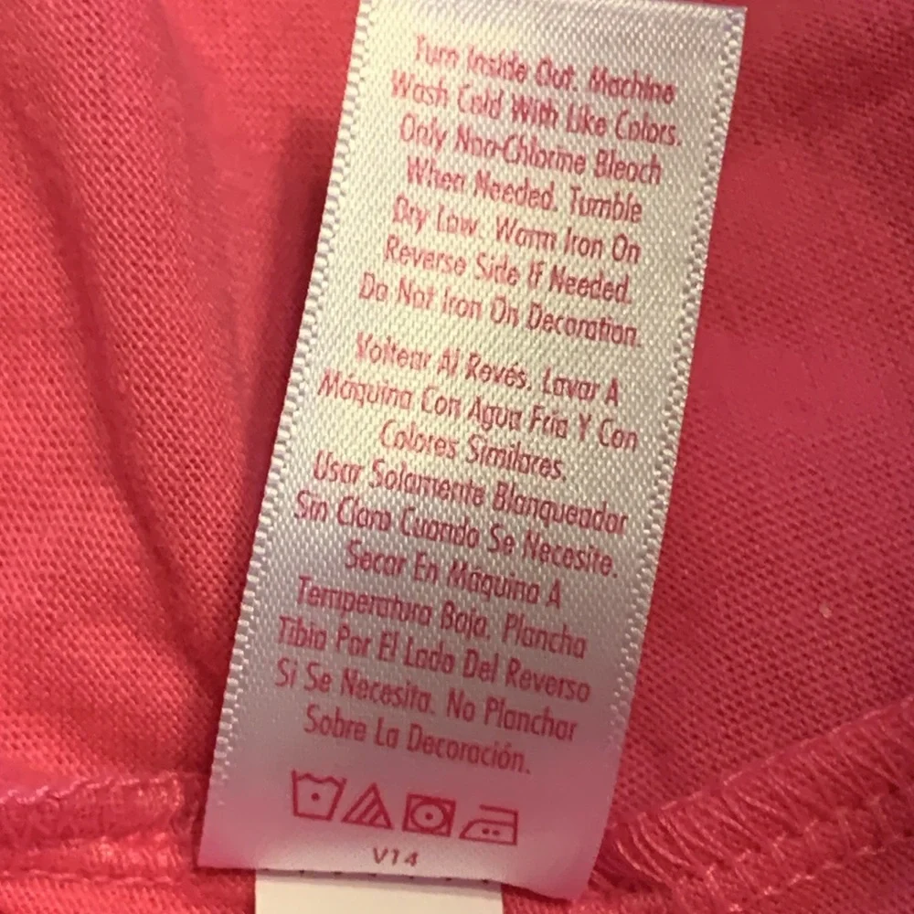 Justice Girls Pink “I Am More Than Enough” Glitter Graphic Tank Top - NWOT